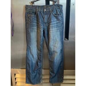 Vintage Y2K Helix Jeans w/ Embroidered Back Pockets 34x30